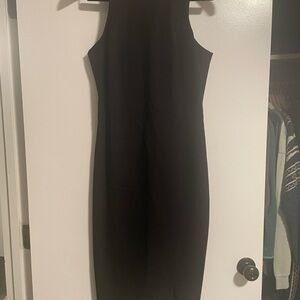 Elegant Black Banana Republic Sleeveless Dress 8 Tall